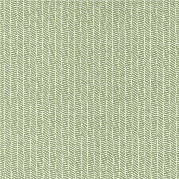 Love Notes | Lella Boutique | Moda Fabrics | 5154-14 | Herringbone Blender Stripe Grass 