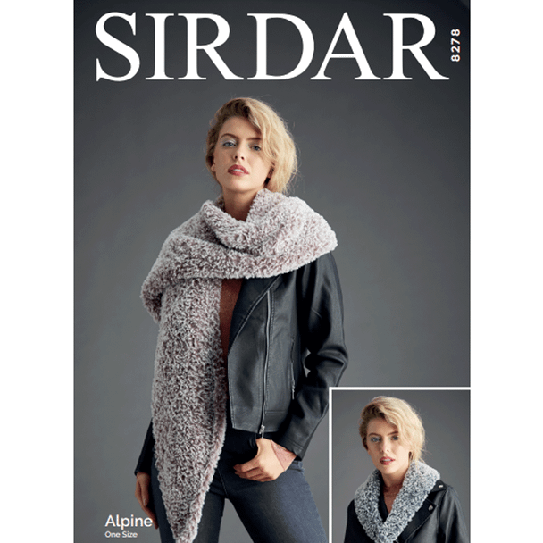 Woman's Accessories Knitting Pattern | Sirdar Alpine 8278 | Digital Download - Main Image