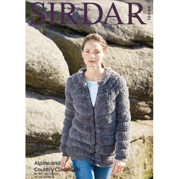 Woman's Jacket Knitting Pattern | Sirdar Alpine And Country Classic DK 10060 | Digital Download - Main Image