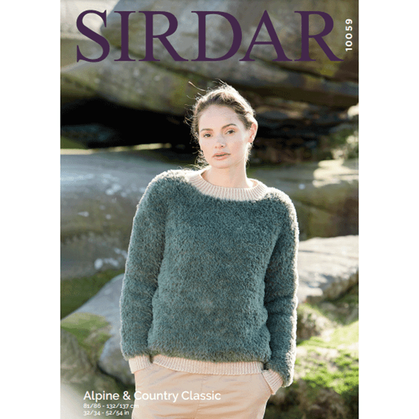 Ladies Jumper Knitting Pattern | Sirdar Alpine And Country Classic DK 10059 | Digital Download - Main Image