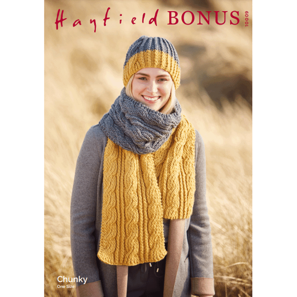 Women's Accessories Knitting Pattern | Sirdar Hayfield Bonus Chunky 10009 | Digital Download - Main Image