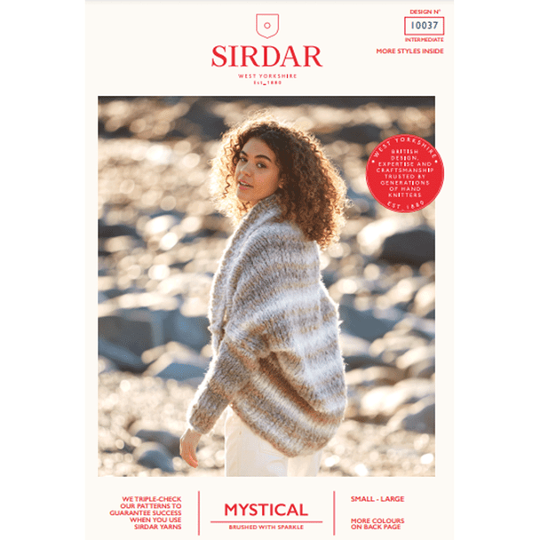 Ladies Cardigan Knitting Pattern | Sirdar Mystical 10037 | Digital Download - Main Image