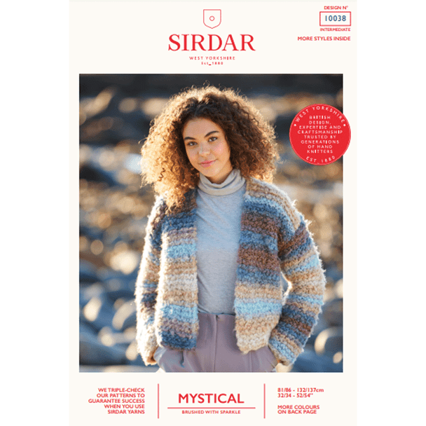 Women's Jacket Knitting Pattern | Sirdar Mystical 10038 | Digital Download - Main Image