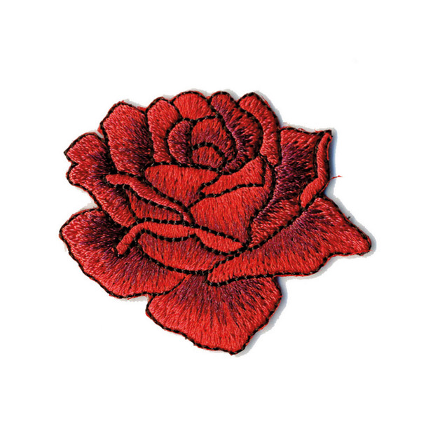 Large Red Rose Motif | Iron on | Stephanoise 