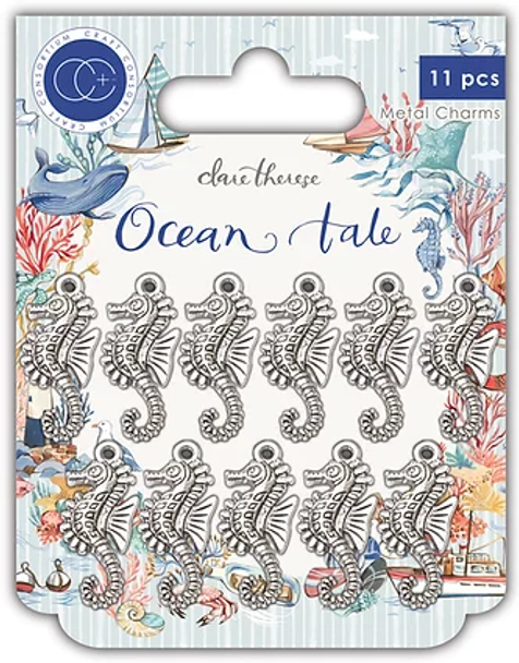 Ocean Tale | Clare Therese Gray | Craft Consortium | Metal Seahorse Charms