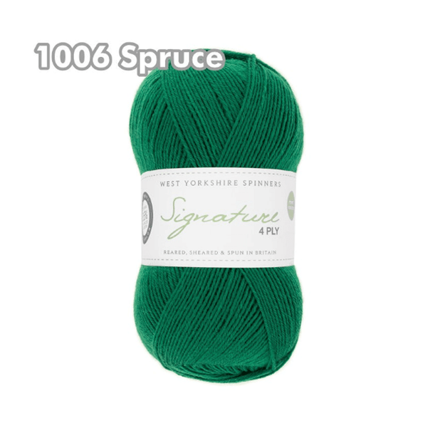 WYS Signature 4 Ply Knitting Yarn, 100g Balls | Spruce