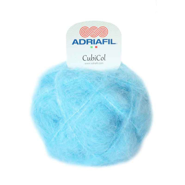 Adriafil Cubicol Alpaca Rich Fluffy Yarn | 50g Ball | 10 Amazing Shades - 82 Sky Blue