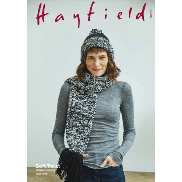 Women's Scarf And Hat Knitting Pattern | Sirdar Hayfield Soft Twist 10333 | Digital Download - Main Image