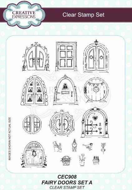 Creative Expressions | Clear Stamp Set | Fairy Doors Set A
