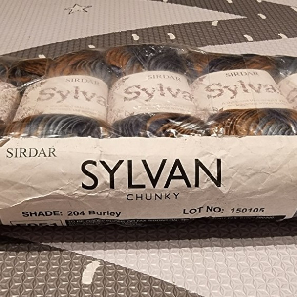 Sirdar Sylvan Chunky Knitting Yarn Shade 204 Burley Dyelot 150105 | Joblot of 5 x 50g balls - the bag