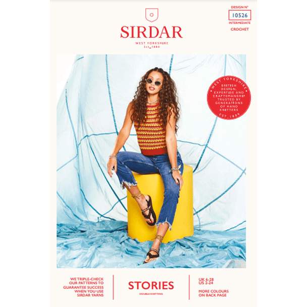 Women's Vest Crochet Pattern | Sirdar Stories DK 10526 | Digital Download -  Main Image