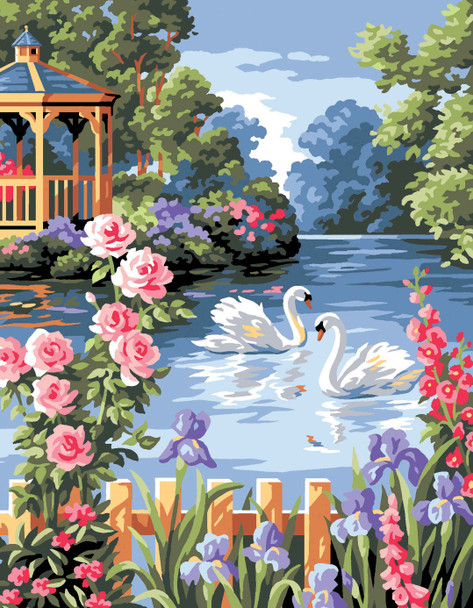 The Flower Pond | Royal Paris Canvas