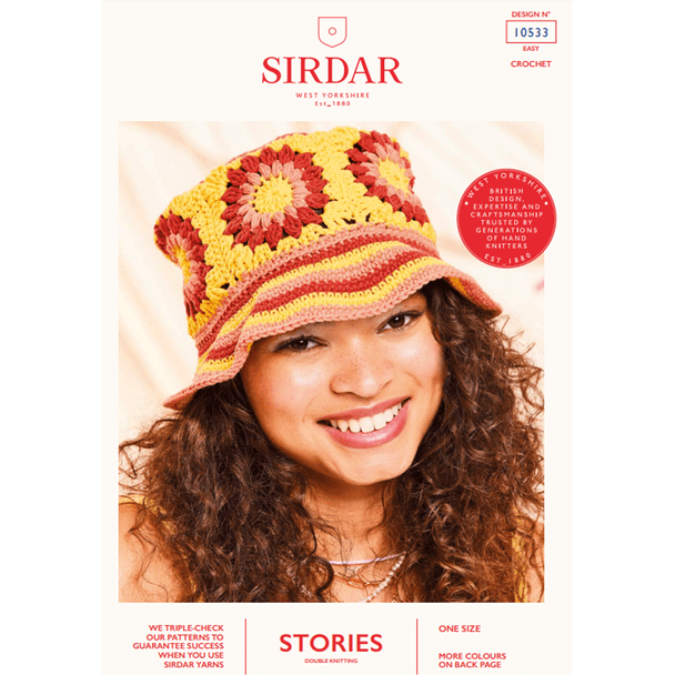 Women's Hat Crochet Pattern | Sirdar Stories DK 10533 | Digital Download - Main Image