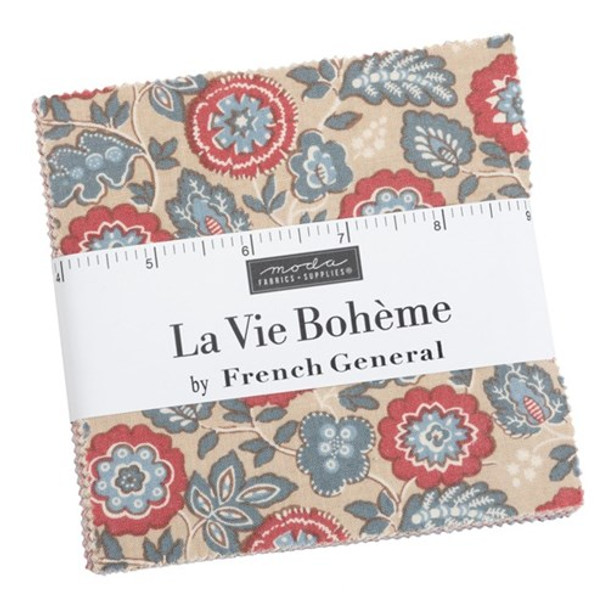 La Vie Boheme | French General | Moda Fabrics | 13900PP | Charm Pack 