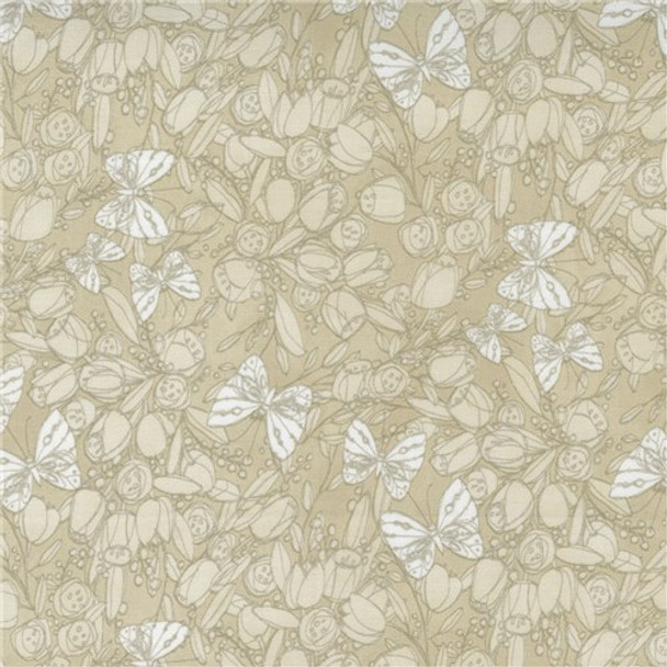 Tulip Tango | Robin Pickens | Moda Fabrics | 48712-12 | Love Butterfly Floral, Washed Linen