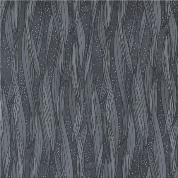 Tulip Tango | Robin Pickens | Moda Fabrics | 48714-14 | Swirling Leaves Stripe, Shadow