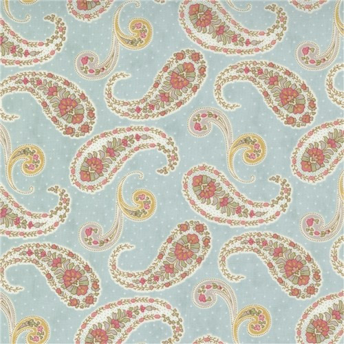 Promenade | 3 Sisters | Moda Fabrics | 44282-13 | Paisley Waltz, Sky