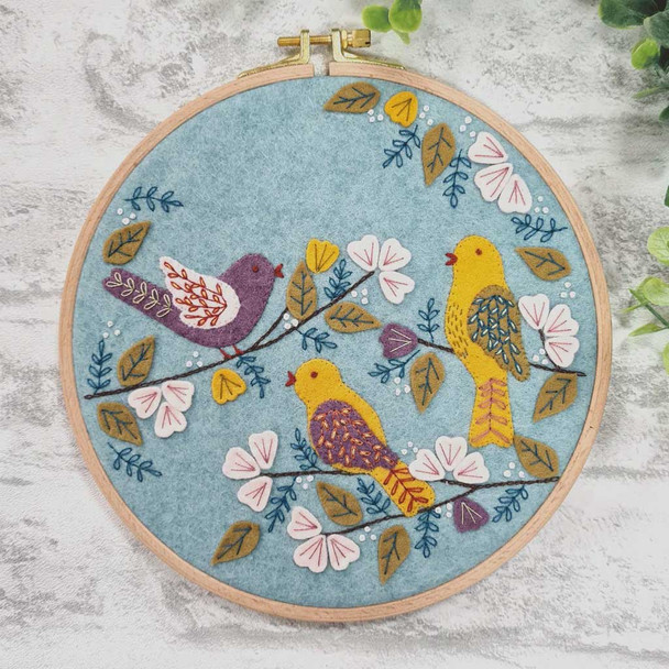  Corinne Lapierre Applique Felt Embroidery Hoop Kit | Dawn Chorus