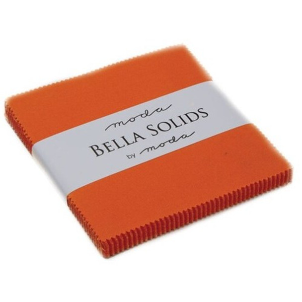 Bella Solids | Moda Fabrics | Charm Pack | Orange