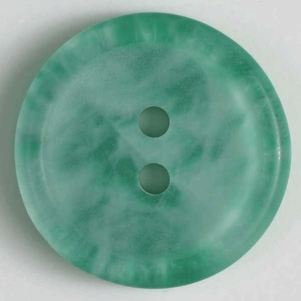 Round Green "Marbled" Buttons | 15 mm | Dill Buttons