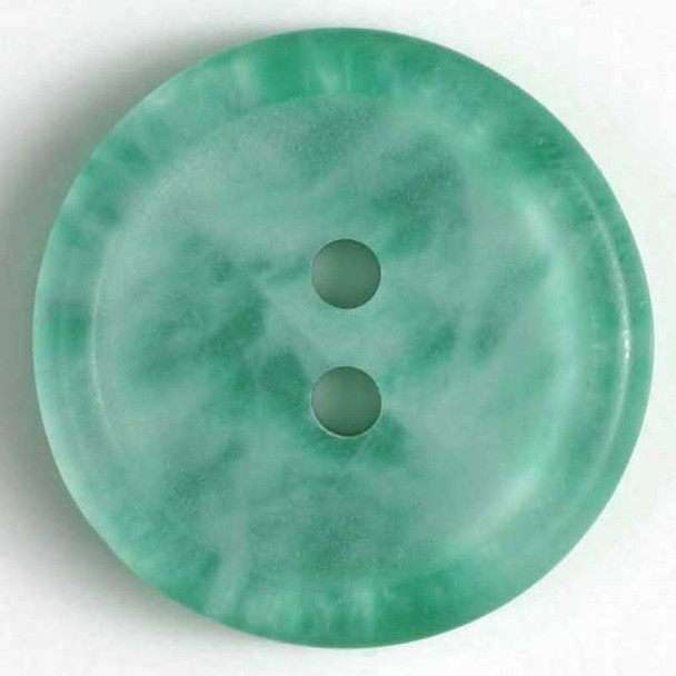 Round Green "Marbled" Buttons | 25 mm | Dill Buttons (320414-20)