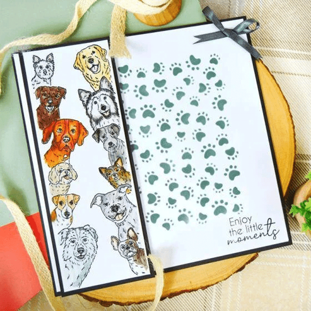 Hunkydory | For the Love of Stamps - Peeping Pups | Clear Stamp 