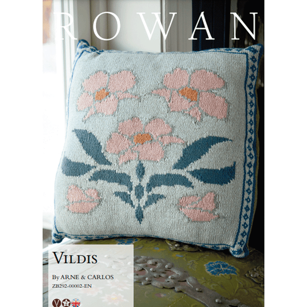 Rowan Vildis Cushion Cover Knitting Pattern using Softyak DK | Digital Download (ZB292-00002) (rowa-patt-ZB292-00002dd) - Main Image
