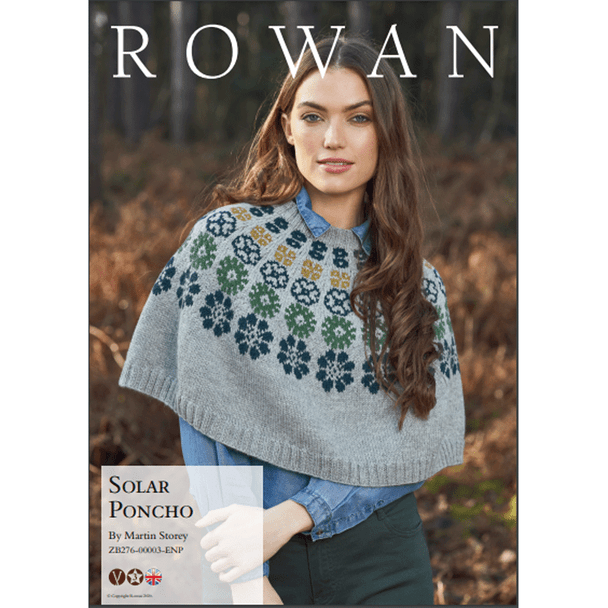 Rowan Women's Solar Poncho Knitting Pattern using Alpaca Soft DK | Digital Download (ZB276-00003) (rowa-patt-ZB276-00003dd) - Main Image