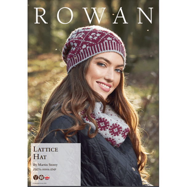 Rowan Women's Lattice Hat Knitting Pattern using Alpaca Soft DK | Digital Download (ZB276-00006) (rowa-patt-ZB276-00006dd) - Main Image