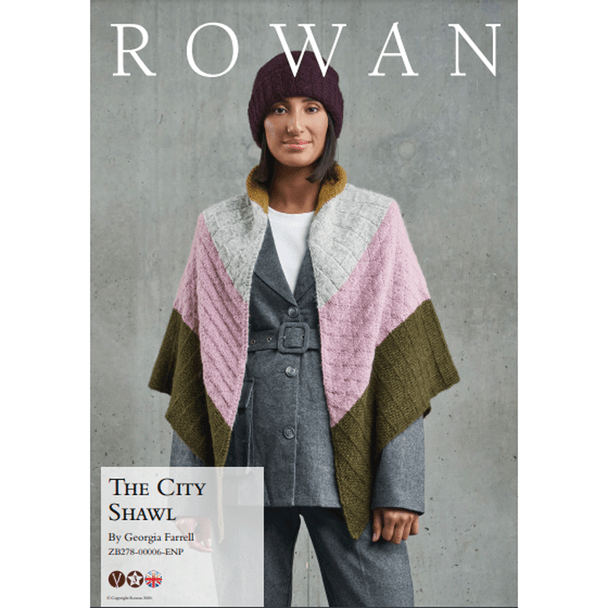 Rowan Women The City Shawl Knitting Pattern using Alpaca Classic | Digital Download (ZB278-00006) (rowa-patt-ZB278-00006dd) - Main Image