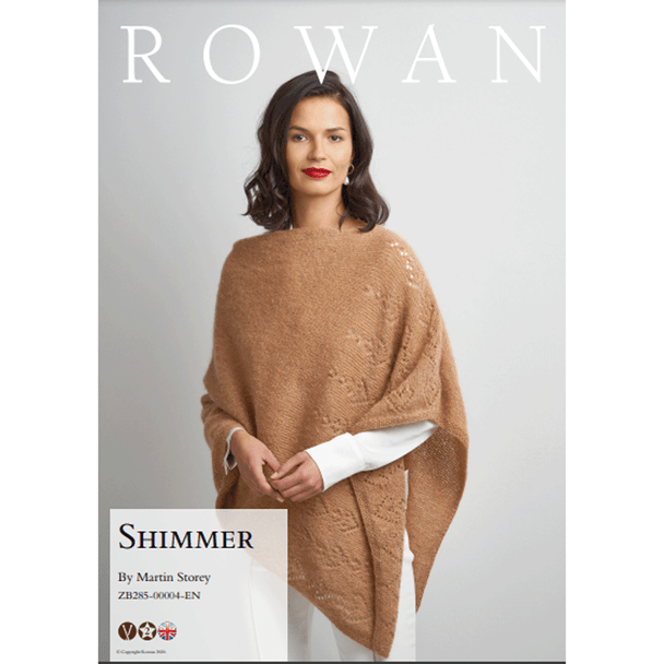 Rowan Women's Shimmer Poncho Knitting Pattern using Patina | Digital Download (ZB285-00004) (rowa-patt-ZB285-00004dd) - Main Image