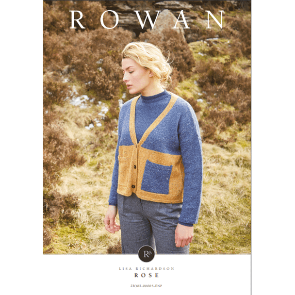 Rowan Women's Rose Cardigan Knitting Pattern using Felted Tweed DK | Digital Download (ZB302-00005) (rowa-patt-ZB302-00005dd) - Main Image