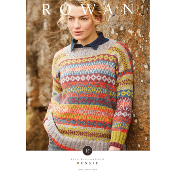 Rowan Women's Bessie Sweater Knitting Pattern using Felted Tweed DK | Digital Download (ZB302-00007) (rowa-patt-ZB302-00007dd) - Main Image