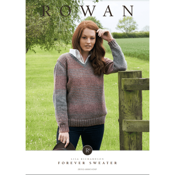 Rowan Ladies Forever Sweater Knitting Pattern using Felted Tweed Colour | Digital Download (ZB312-00003) (rowa-patt-ZB312-00003dd) - Main Image