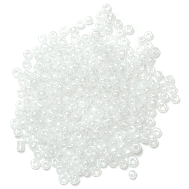 2mm Glass Seed Beads | 8g | Various Colours | 160/19 White