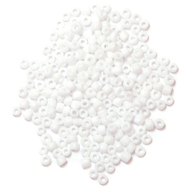 2mm Glass Seed Beads | 8g | Various Colours | 160/09 Pearly White