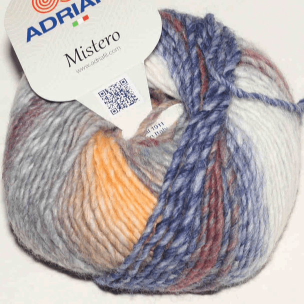 Adriafil Mistero Chunky Knitting Yarn, 50g Balls | 63 Scandinavian
