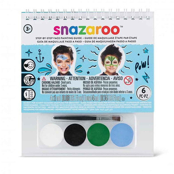 A6 Boys Mini Activity Face Painting Kit | Snazaroo