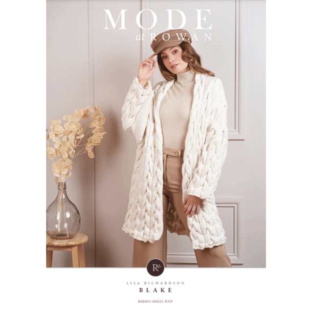 Rowan Ladies Blake Coat Knitting Pattern using Merino Aria | Digital Download (RM005-00021) (rowa-patt-RM005-00021dd) - Main Image