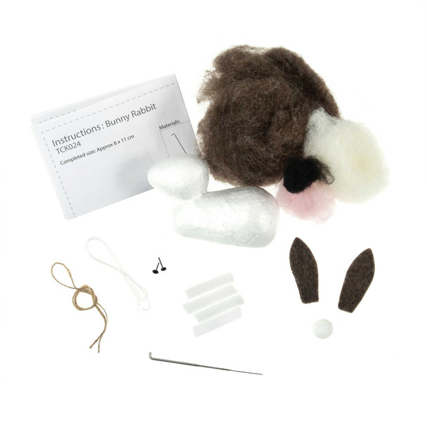 Bunny Needle Felting Kit | Trimits