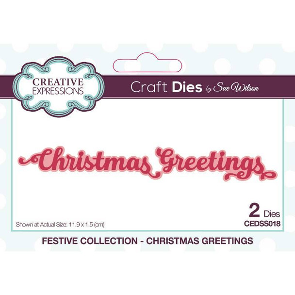 Creative Expressions | Craft Dies | Sue Wilson | Festive Collection | Christmas Greetings
