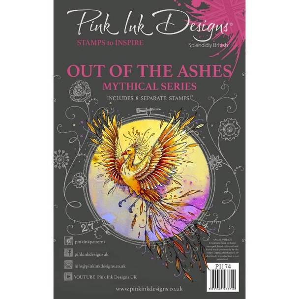 Creative Expressions | Stamp Set | Pink Ink Designs | Mythical Series | Out of the Ashes | Cover