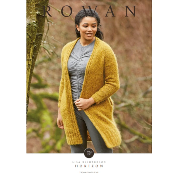 Rowan Ladies Horizon Jacket Knitting Pattern using Tweed Haze | Digital Download (ZB304-00005) (rowa-patt-ZB304-00005dd) - Main Image