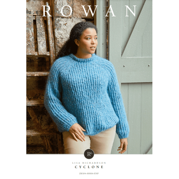 Rowan Ladies Cyclone Sweater Knitting Pattern using Tweed Haze | Digital Download (ZB304-00006) (rowa-patt-ZB304-00006dd) - Main Image