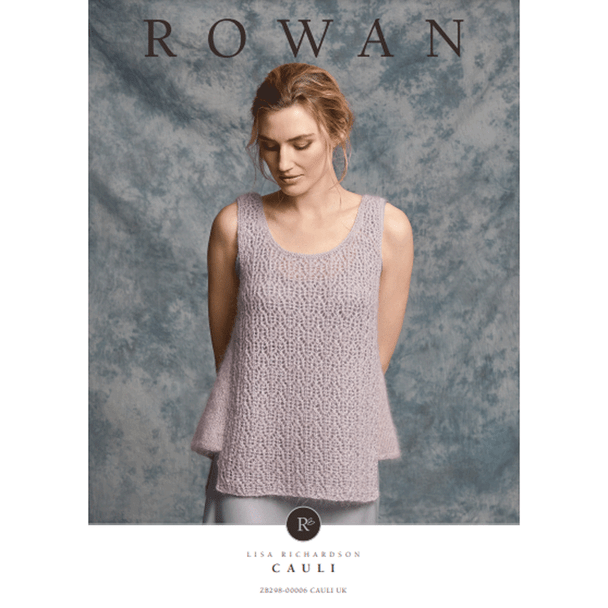 Rowan Women's Cauli Sleeveless Top Knitting Pattern using Kidsilk Haze And Fine Lace | Digital Download (ZB298-00006) (rowa-patt-ZB298-00006dd) - Main Image