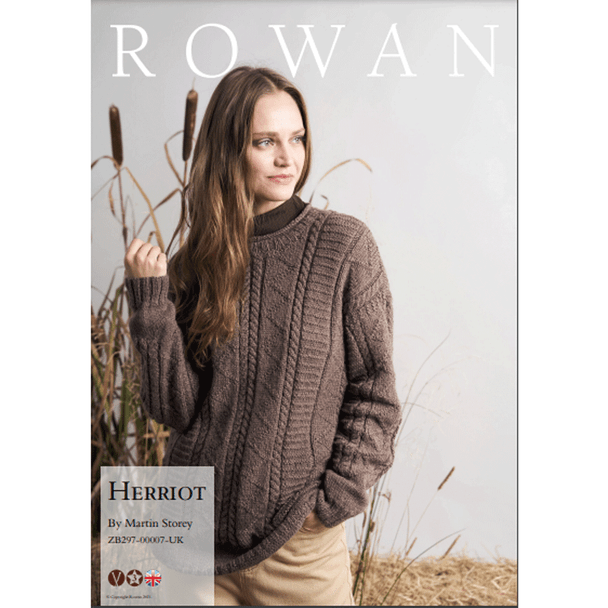 Rowan Ladies Herriot Sweater Knitting Pattern using Moordale | Digital Download (ZB297-00007) (rowa-patt-ZB297-00007dd) - Main Image
