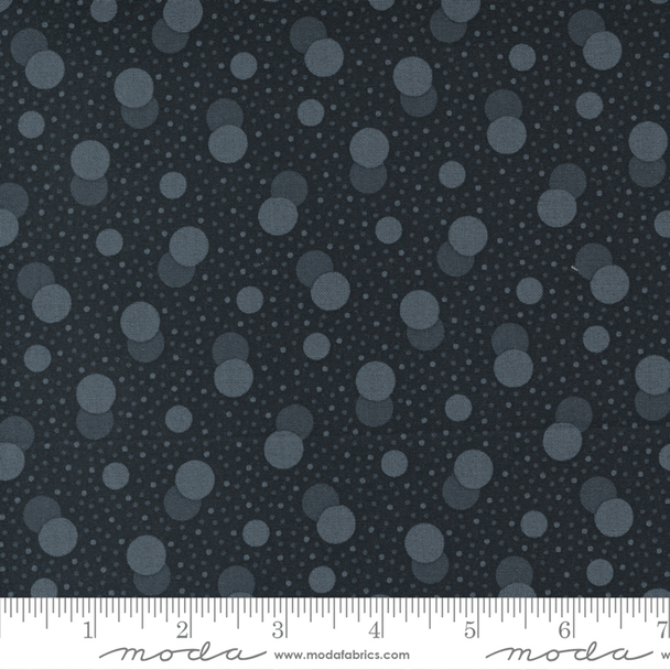 Too Cute to Spook | Me & My Sister | Moda Fabrics | 22424-21 Black with Black Spots