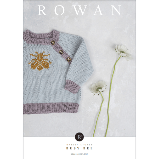 Rowan Babies Busy Bee Sweater Knitting Pattern using Summerlite DK | Digital Download (RB004-00005) (rowa-patt-RB004-00005dd) - Main Image