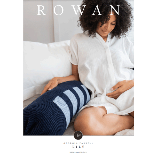 Rowan Home Lily Pillow Knitting Pattern using Cotton Wool | Digital Download (RB003-00009) (rowa-patt-RB003-00009dd) - Main Image