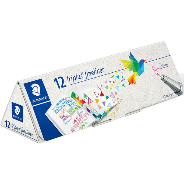 Staedtler Triplus Fineliner | Triangular Pack of 12 - Main Image